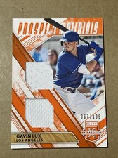 2019 Elite Extra Edition Prospect Materials Orange #PM-GL Gavin Lux DODGERS /199