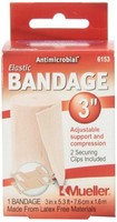 4 Pack - Mueller Sports Medicine Care Elastic Bandage With Clips, 3 Inch Each on sale 4 Pack - Mueller Sports Medicine Care Elastic Bandage With Clips, 3 Inch Each on sale