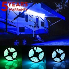 LED Awning Light 12V Waterproof RGB Color change Strip Lamp Motorhome IR Control