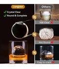 Juego de 4 moldes para hacer bolas de hielo transparentes para whisky — photo 3