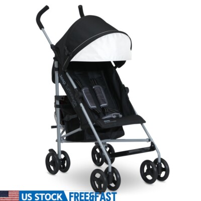 Lightweight Travel Stroller 13.7 lb Compact Fold 5-Point Harness Age 9M New