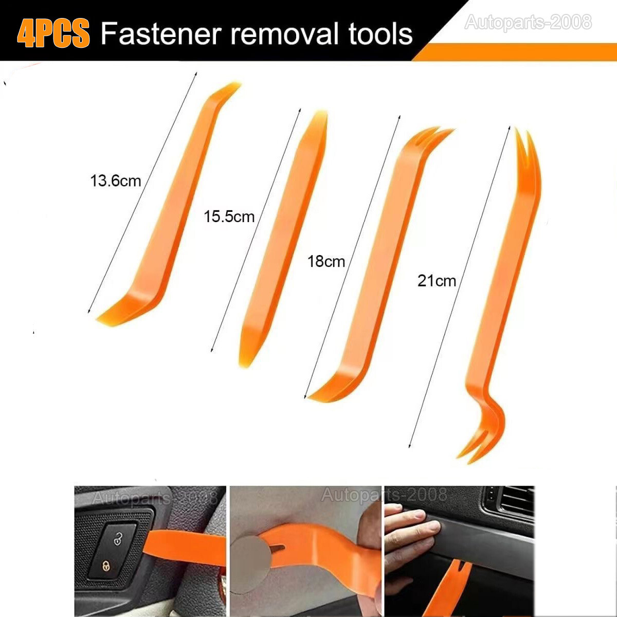 100Pcs Auto Bumper Clips Car Clips Plastic Rivets Fasteners Push Retainer Kit