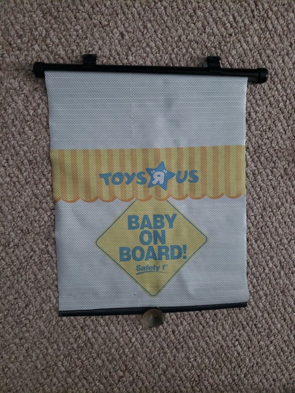 Vintage Safety First Baby On Board Toys R Us Window Shade