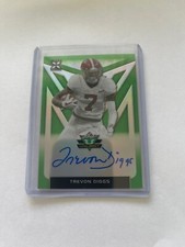 2020 Trevon Diggs Leaf Valiant Rookie On Card Auto Green 23/75 Cowboys Rare 🔥🔥