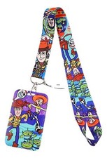 Toy Story Movie Character Themed Keychain Lanyard with ID Holder