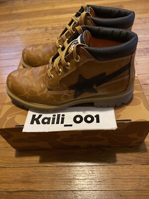 Worn A BATHING APE Bape Timberland Chukka Size Wheat