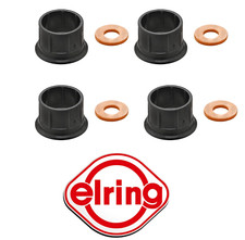 4X Elring Fuel Injector Nozzle Seal Kit For FORD KUGA 2.0 TDCi