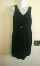 New without tags Women JMD New York Cocktail Party Beaded Black Dress Size M
