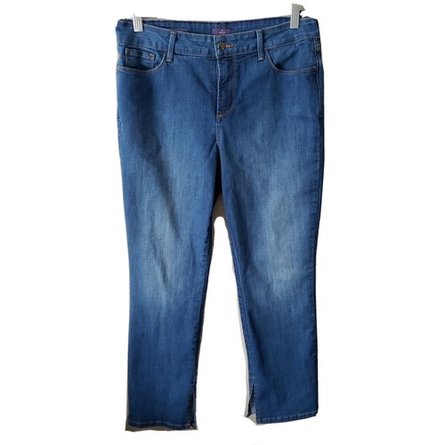 Relaxed Ankle Jeans Inseam Slit 