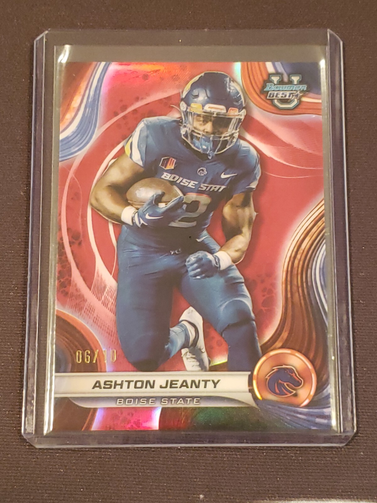 2024 Bowman's Best University - Ashton Jeanty #85 Red Refractor /10 (RC)