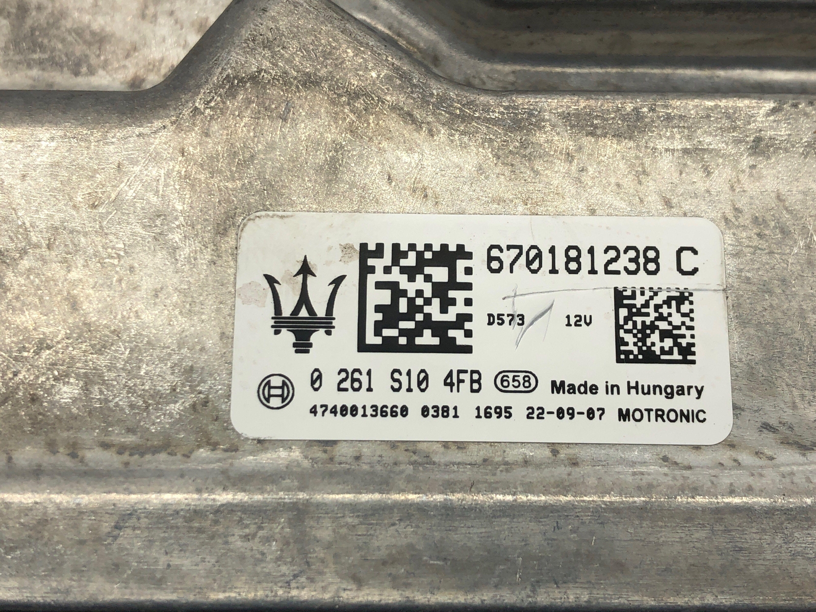 2023 MASERATI GRECALE 2.0L ENGINE COMPUTER CONTROL MODULE ECU ECM 670181238 OEM