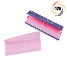 12x Packs Pink Natural Classic Rolling Papers 1 1/4 | 50 Per Pack | + 2 Tubes!