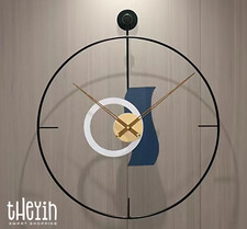 Large 60cm SUPER SILENT Minimalist Classic Wall Clock Quiet Non-Ticking Quartz