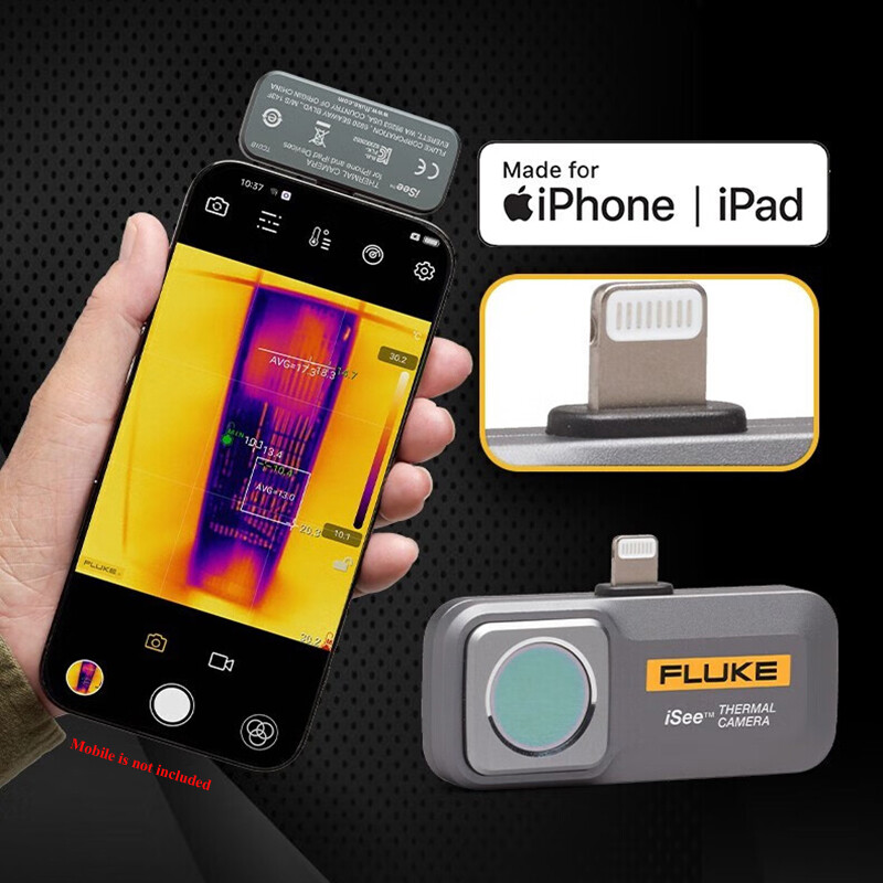 Fluke iSee Mobile Thermal Camera TC01A/TC01B 550 ℃ 256x192 Pixels