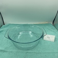 Cazuela redonda de vidrio transparente Marinex utensilios de cocina mango de lengüeta de horno sin tapa