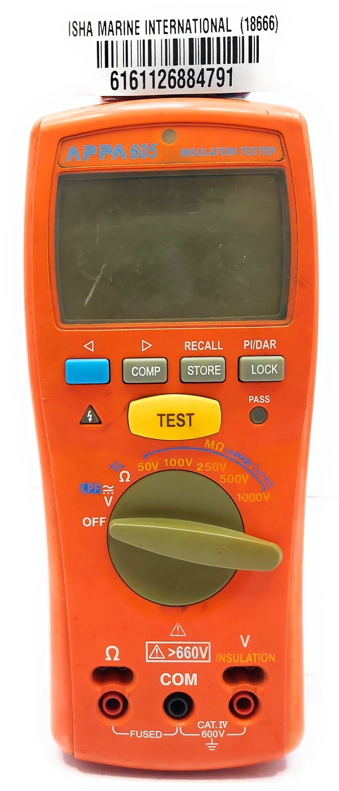 Testeur D'Isolation APPA 605