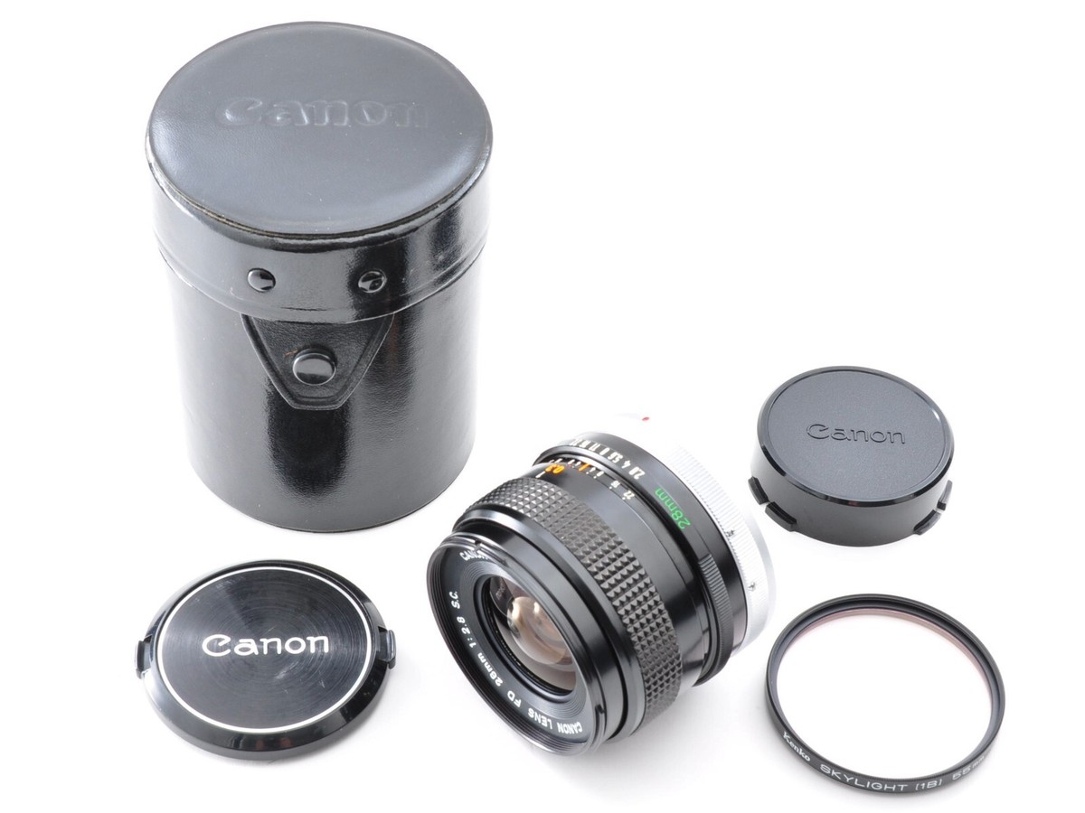 Canon FD 28mm F/2.8 S.C. SC Wide Angle MF Lens w/Case