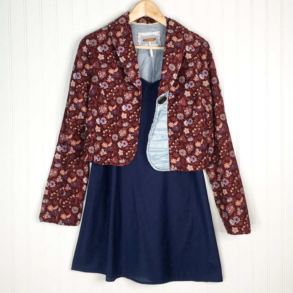 chinese dress ladies Race Ladies Lace Ladies [2-Piece Set] No-Collar Jacket with A-Line Sleeveless Dress