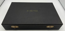 Faultless Slide File Storage Box Holds 207 2" Slides Black Index Unused