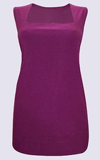 SONDERANGEBOT Ann Harvey LILA Longtop mit eckigem Ausschnitt Größen UK 18, 20 & 22
