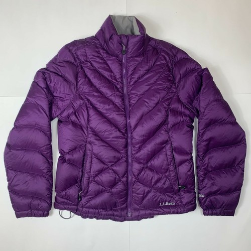 LL Bean Purple Indigo 850 Down Coat 