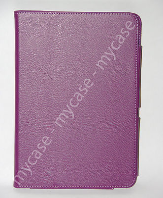 Purple PU Leather Case Cover Skin Stand for Acer Iconia Tab a200 10.1'' Tablet 