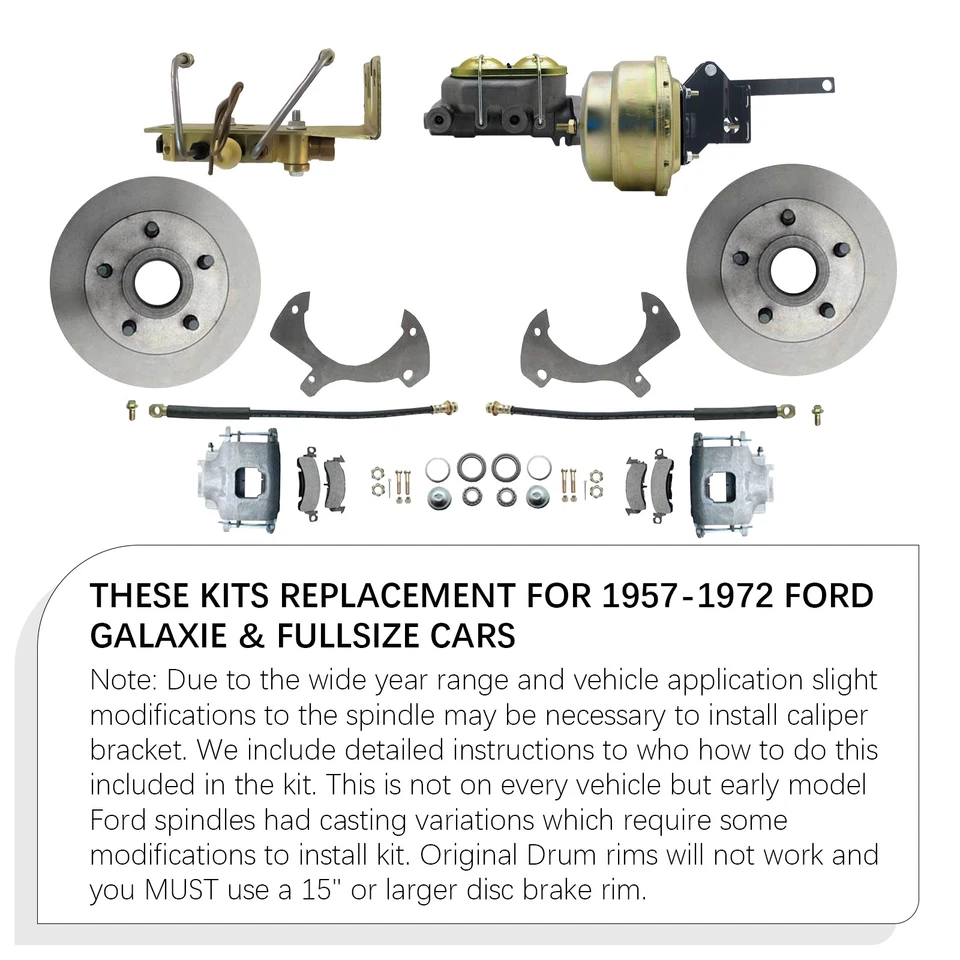 For 1957-72 Ford Full Size & Galaxie Front Power Disc Brake Conversion Kit Valve - Image 4 of 4