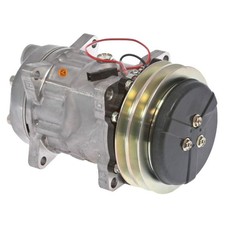 Air Conditioning Compressor - With Clutch Sanden Style Fits Massey Ferguson