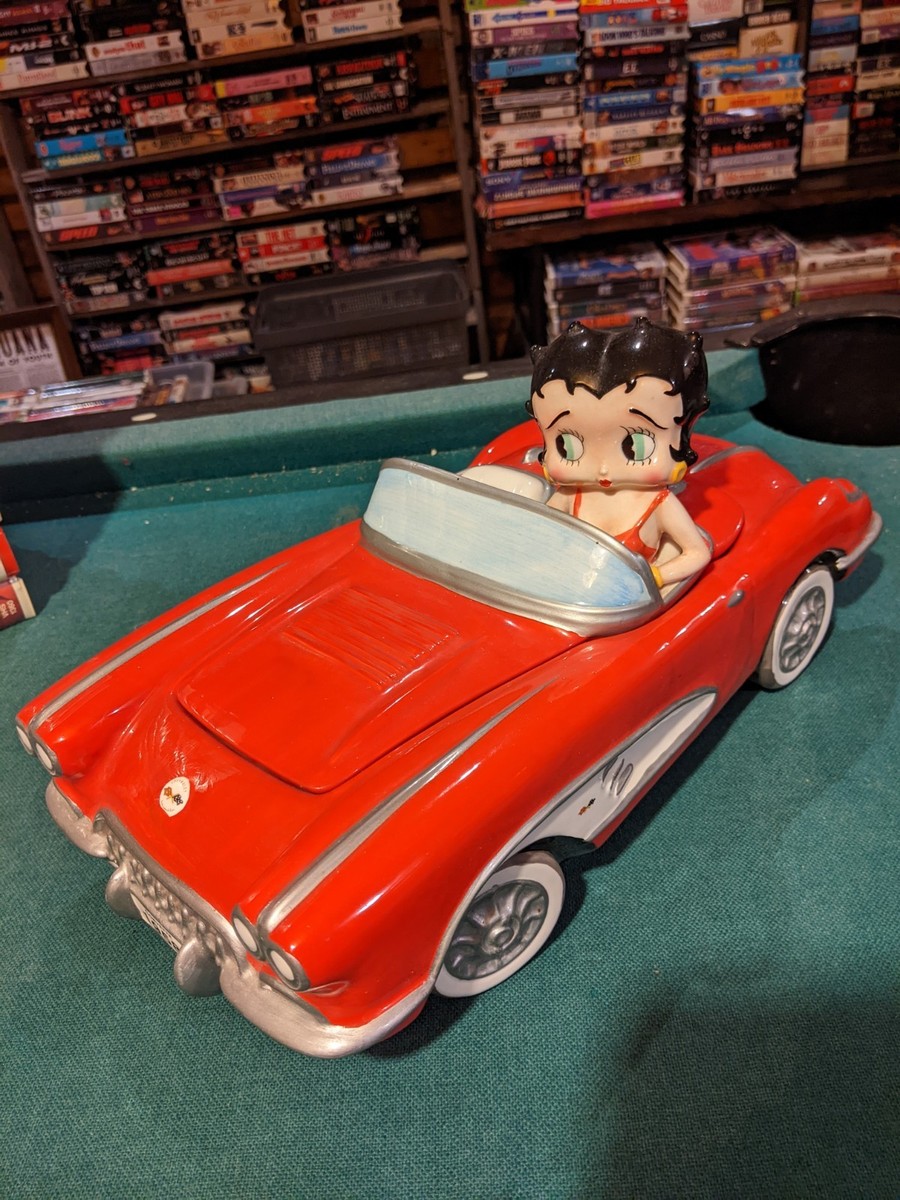 Vintage 2001 Betty Boop GM 1958 Chevy Corvette Cookie Jar #/4800