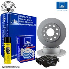 ATE Bremsscheiben + Beläge CITROEN C3 DS DS3 PEUGEOT 2008 208 HINTEN Ø249
