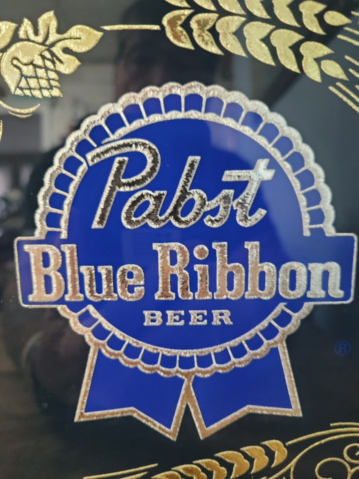 Vintage 1984 Pabst Blue Ribbon Beer Bar Mirror Sign PBR Milwaukee | eBay