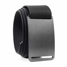 GRIP6 Black Tactical Web Belt Mens Nylon Belt Adjustable Casual Belt Strap NEW
