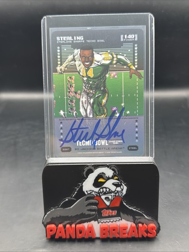 2026 Bo Jackson Battle Arena Tecmo Sterling Steel Auto Power 140 Sterling Sharpe