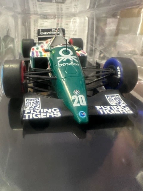F1, BENETTON B186 GERHARD BERGER 1986 1/24 DIE CAST nuova sigillato - Immagine 2 di 4