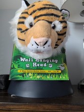 Tiger Wall Hanging Head Motion Activated Roars  Sings "Eye Of The Tiger"