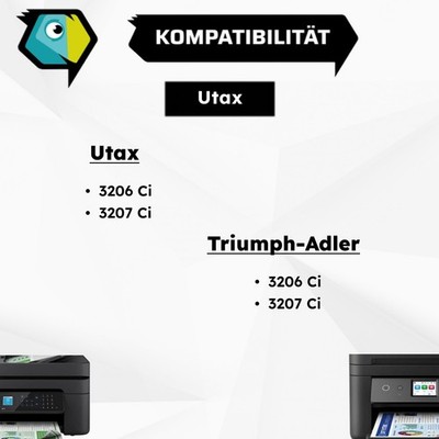 Kompatibel Toner Utax CK-8512 Tonerkartusche 3207 Ci, 3206 Ci