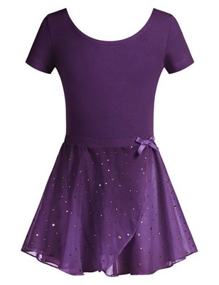 Ballettkleidung für Kinder von 3 bis 11 Jahren zweiteilig kurzarm