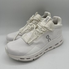 Women's On Cloudnova 2 Running Shoes Sneakers All White Size 8 NWOB 170