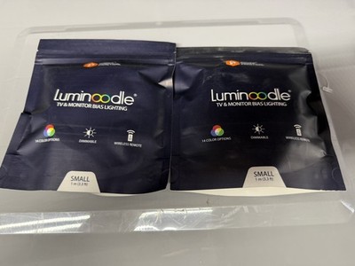 Lot Of 2 Power Practical Luminoodle Tv&Monitor Bias Lighting Small