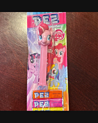 My Little Pony Pinkie Pie PEZ Candy Dispenser Cartoon Characters Theme on Card