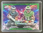 2025 Topps Cosmic Chrome A.J. Brown/Jalen Hurts Base (RAW)
