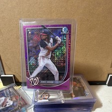 Bowman 2025 Chrome Purple Mojo Refractor Rookie #29 James Wood /250 Nationals