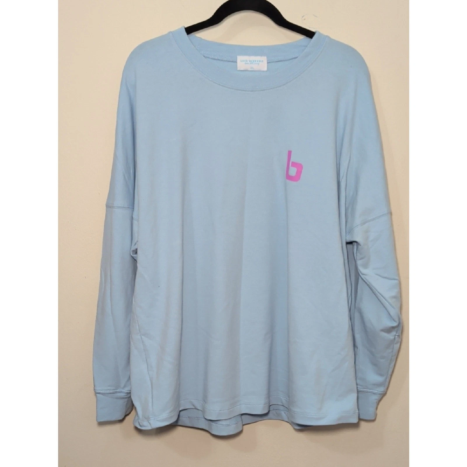 Burn Boot Camp Lightweight Sweatshirt Light Blue Pink Stretchy Women's Size XXL
Opens in a new windo
