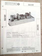 DAVID BOGEN DO110 6V6 AMPLIFIER - SAMS PHOTOFACT 333/3 Schematic, Parts Locator