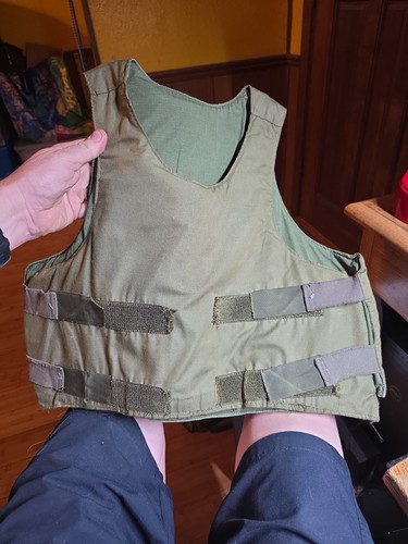Vintage Body Fragmentation Protective Combat Vehicle Crew Vest Sz Medium Regular