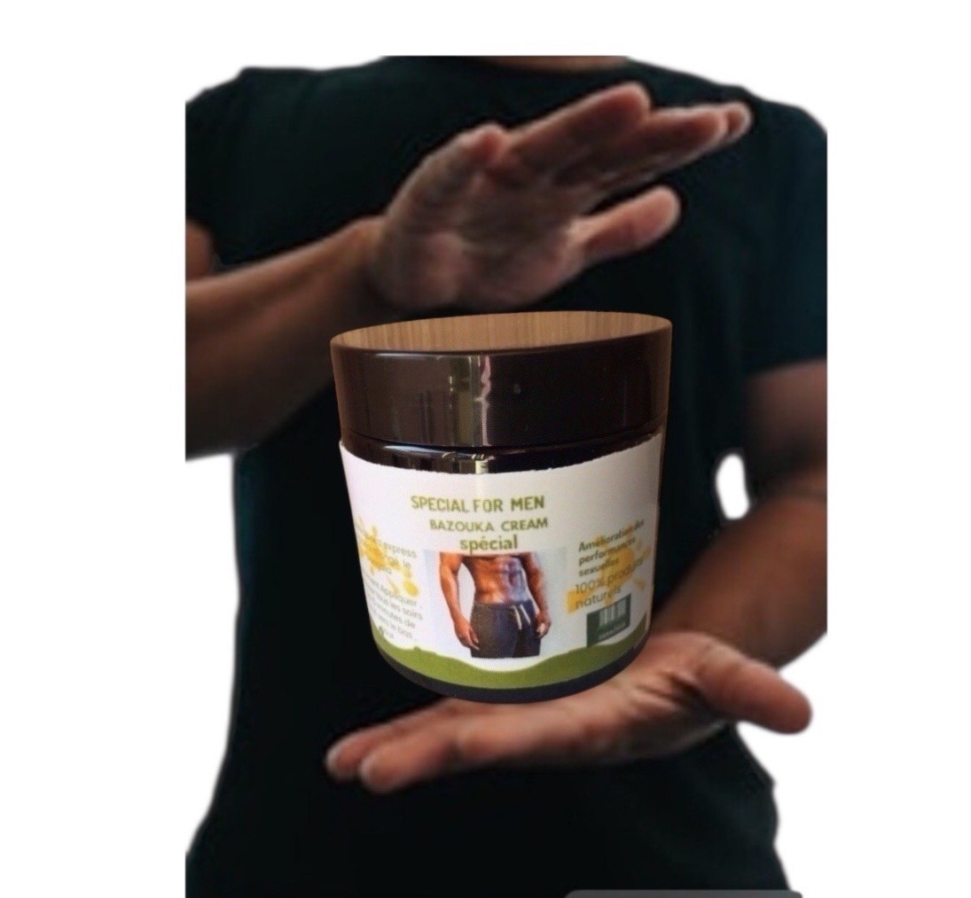 Crème Bazooka homme formule naturelle pour massage et vigueur 250 g