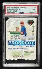 2024 Panini Prospect Edition Ticket Stub 19/28 Brandon Sproat #92 PSA 9 MINT 8d2