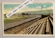 EARLY UNIONTOWN PA. AUTO RACE SPEEDWAY TRACK PRESS BOX GRANDSTANDS NEW POSTCARD