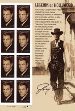 SC# 4421 - 44¢ 2009 - Gary Cooper - MNH Right Block of 8 with Label