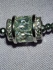 Vtg. 925 Sterling Silver "Luc CN" Bead Chain Necklace W/ CZ Tube Style Pendant — photo 5